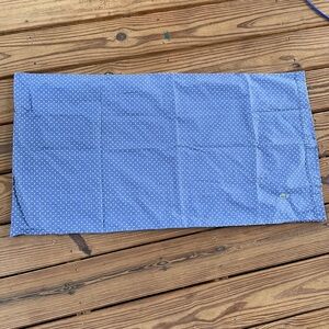 Lacoste blue and white kings size cotton pillow case
